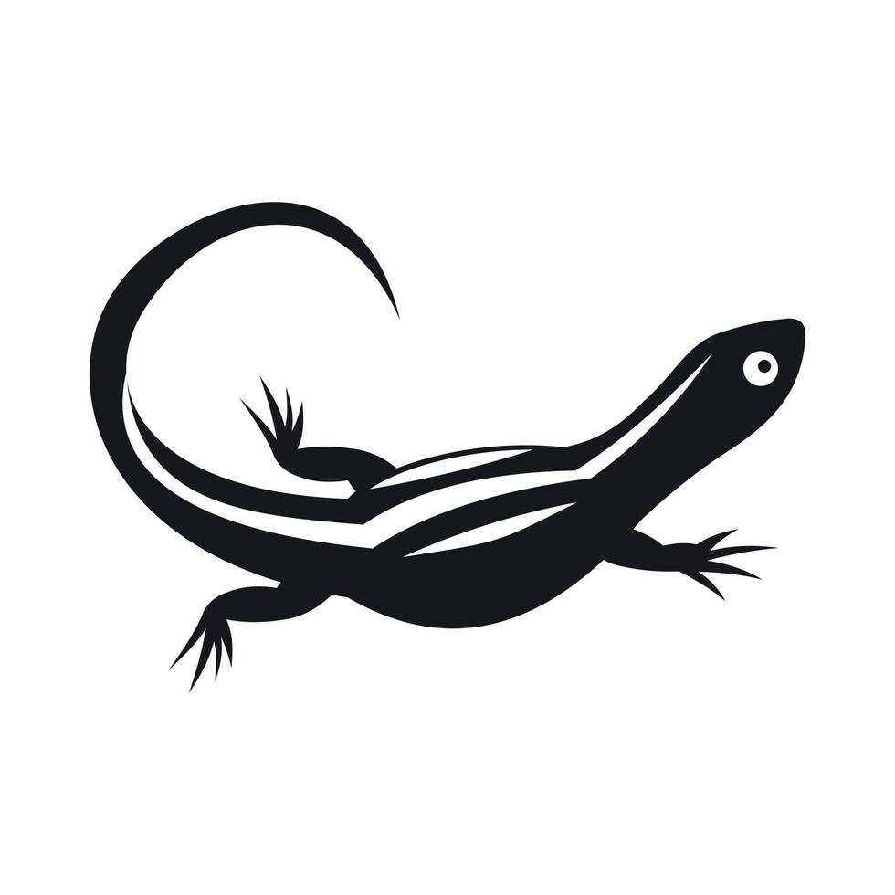 ícone de lagarto, estilo simples vetor