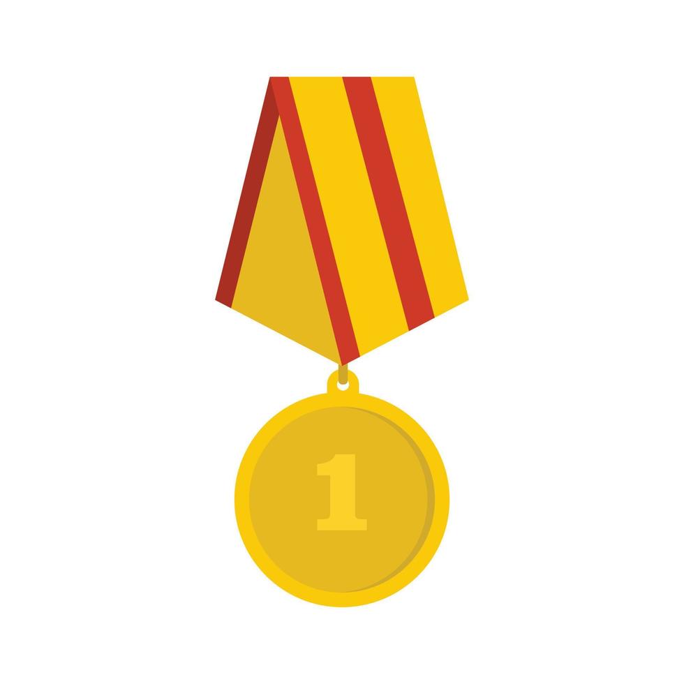 vetor de ícone de medalha plana