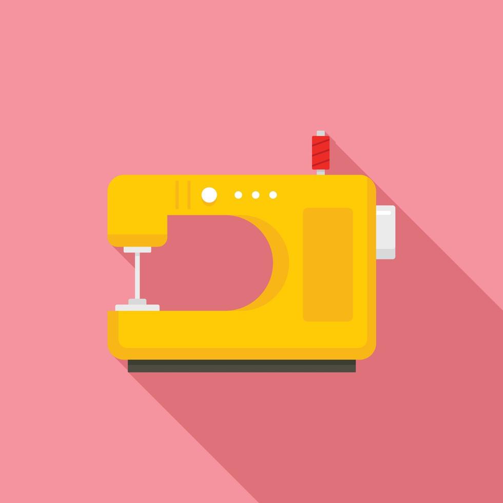 ícone da máquina de costura em casa, estilo simples vetor