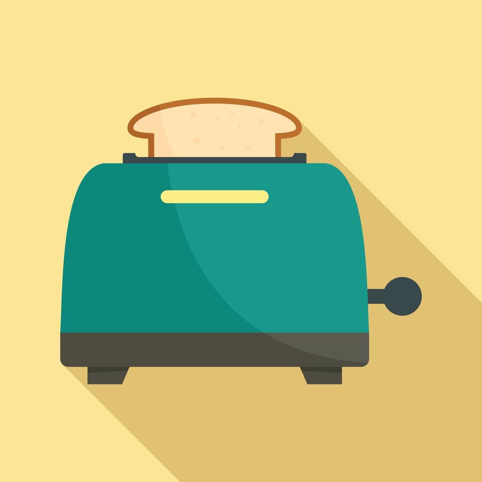 ícone de torradeira de pão, estilo simples vetor