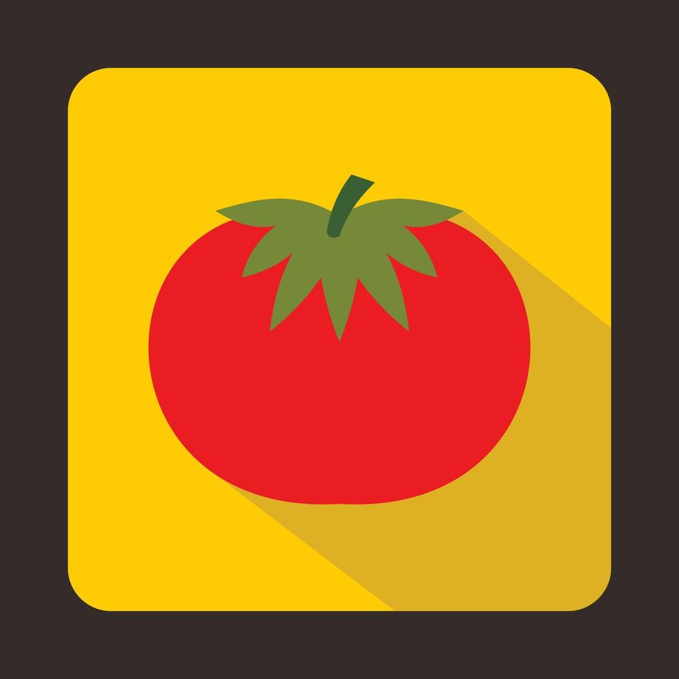 ícone de tomate vermelho, estilo simples vetor