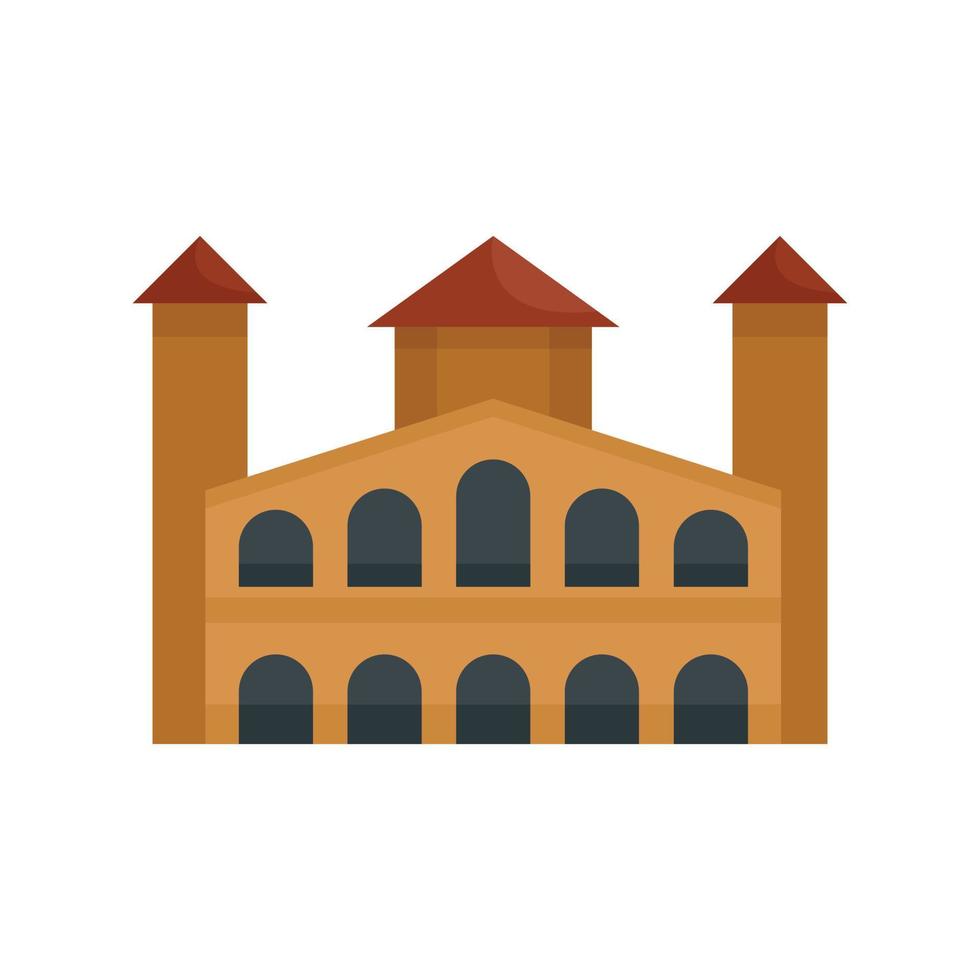 ícone do edifício histórico, estilo simples vetor
