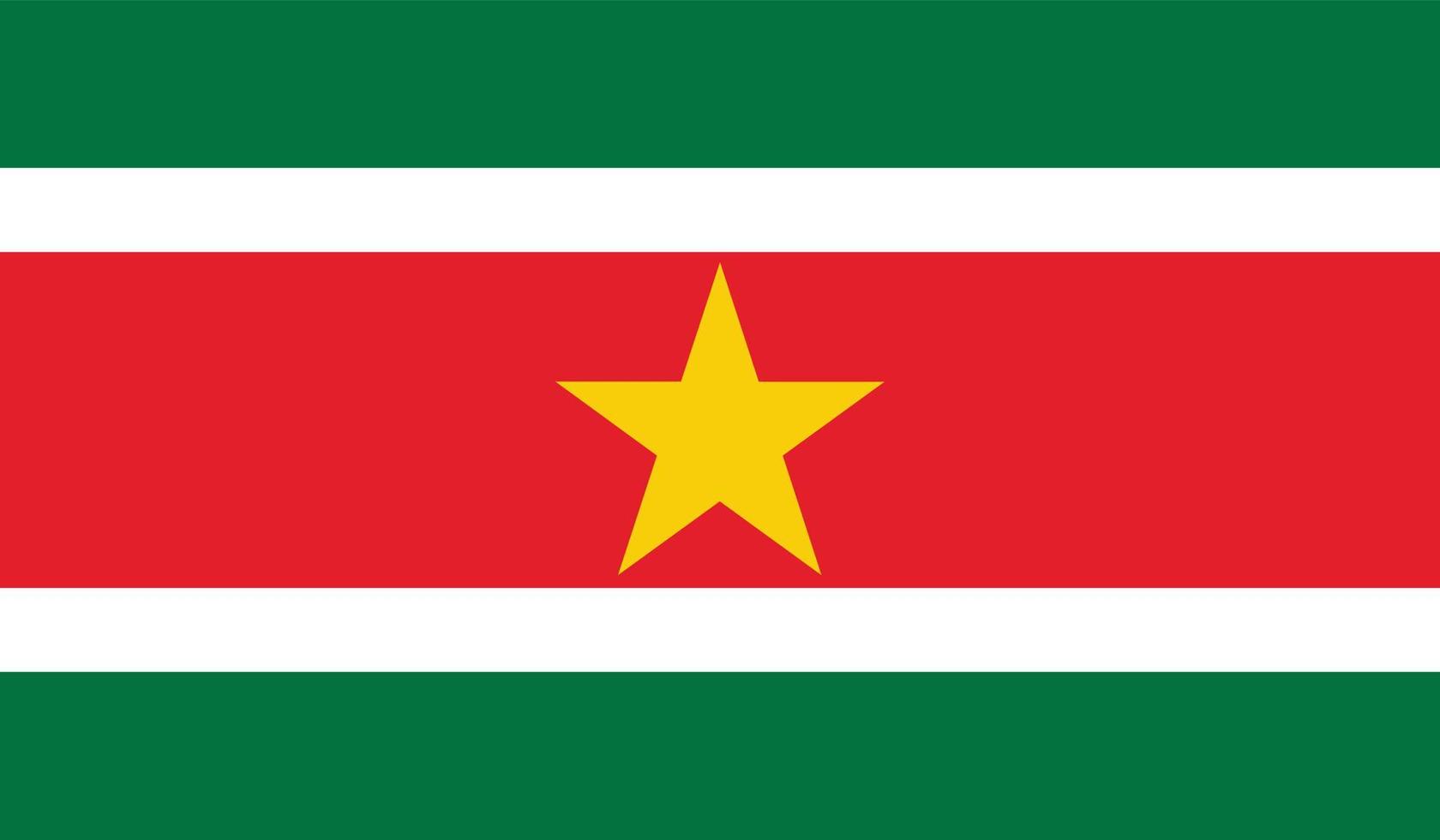 imagem da bandeira do surinam vetor