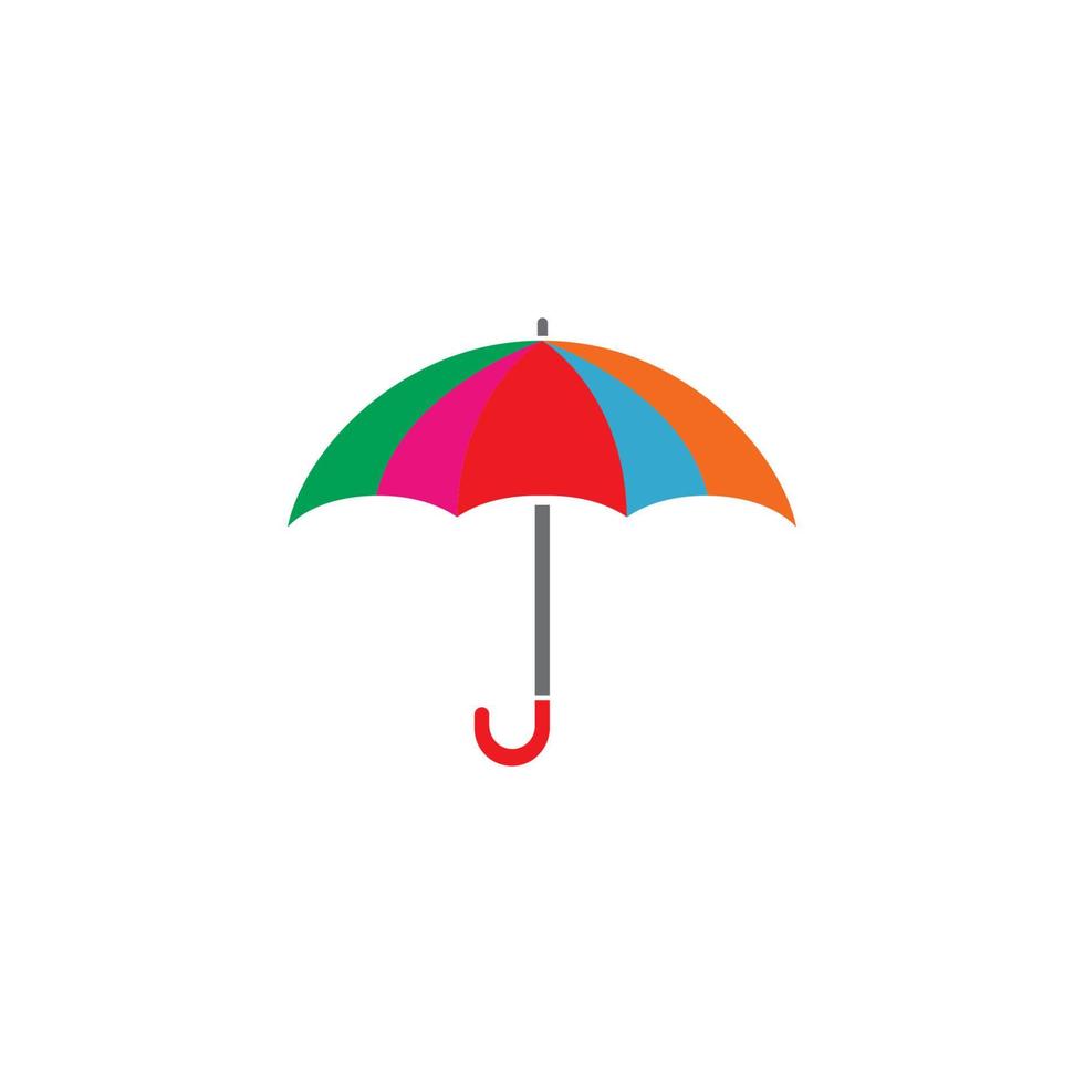 ilustração de ícone de vetor de modelo de logotipo de guarda-chuva