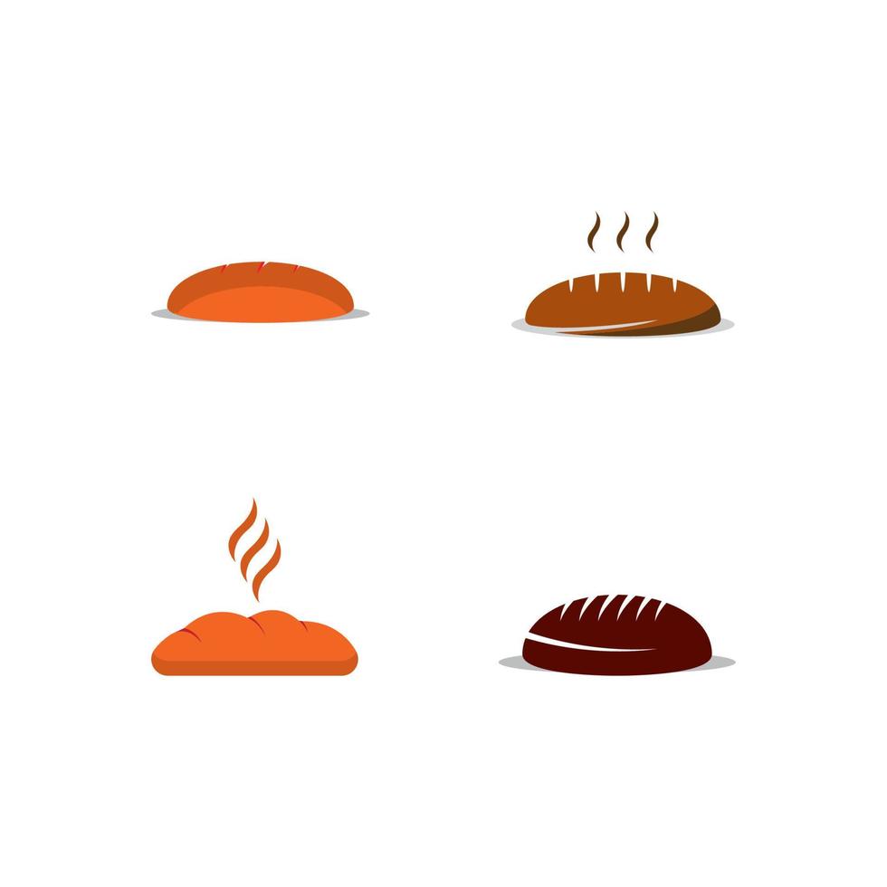 ilustração em vetor conceito de logotipo de pão