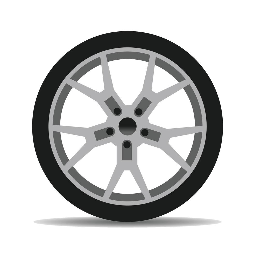 projeto de vetor de conceito de roda de carro