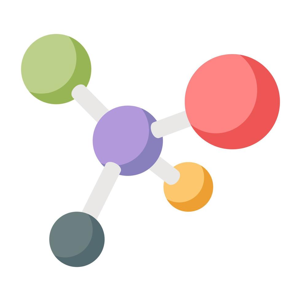 ícone de estrutura química, design vetorial de topologia vetor
