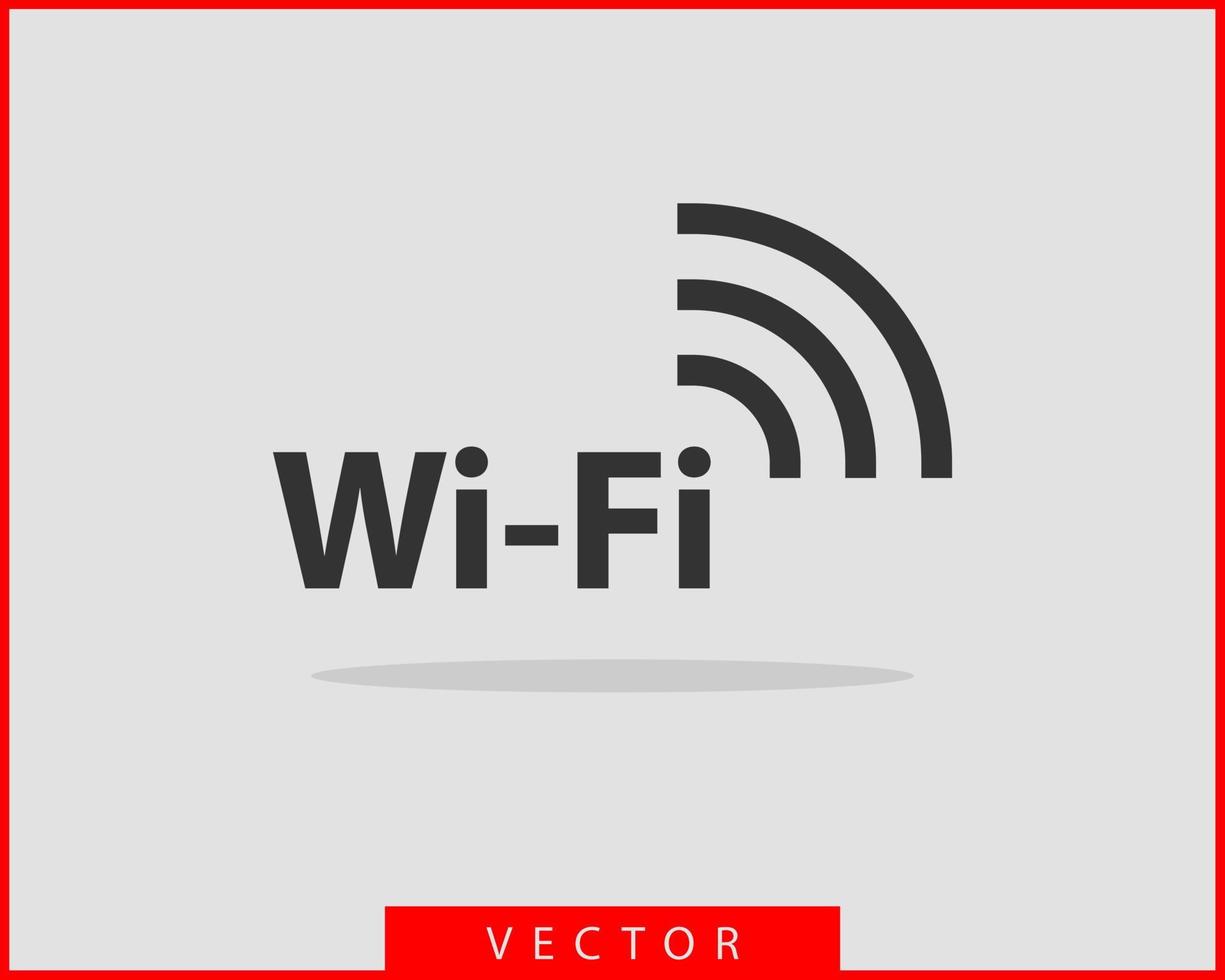 ícone wi-fi grátis. símbolo de vetor wi-fi zona de conexão. sinal de ondas de rádio.