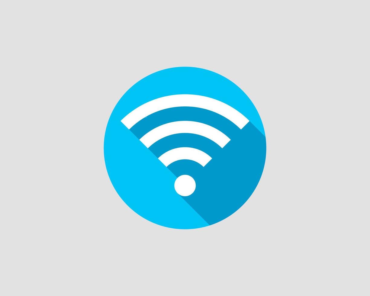 ícone wi-fi grátis. símbolo de vetor wi-fi zona de conexão. sinal de ondas de rádio.