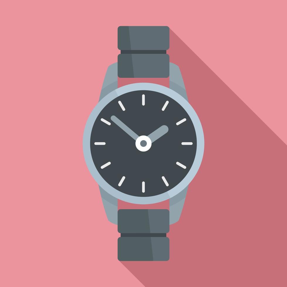 ícone de relógio de mão, estilo simples vetor