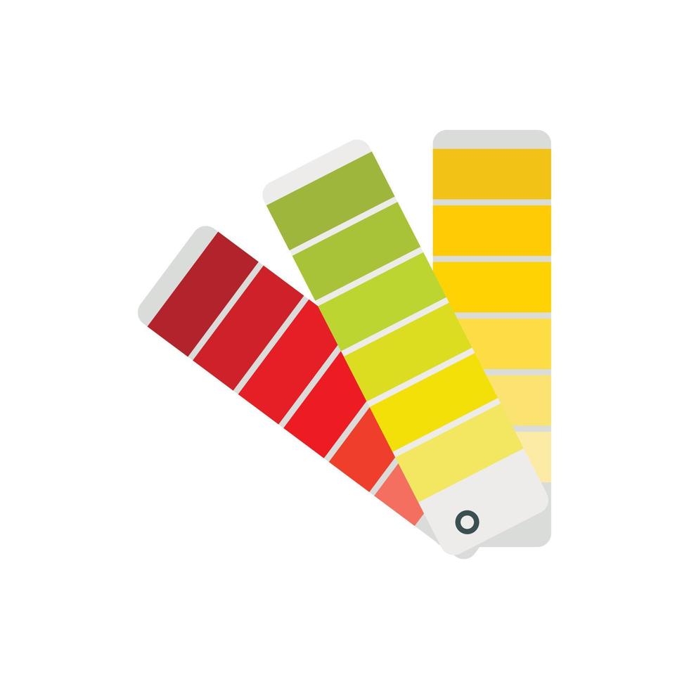 ícone da paleta de cores de papel, estilo simples vetor