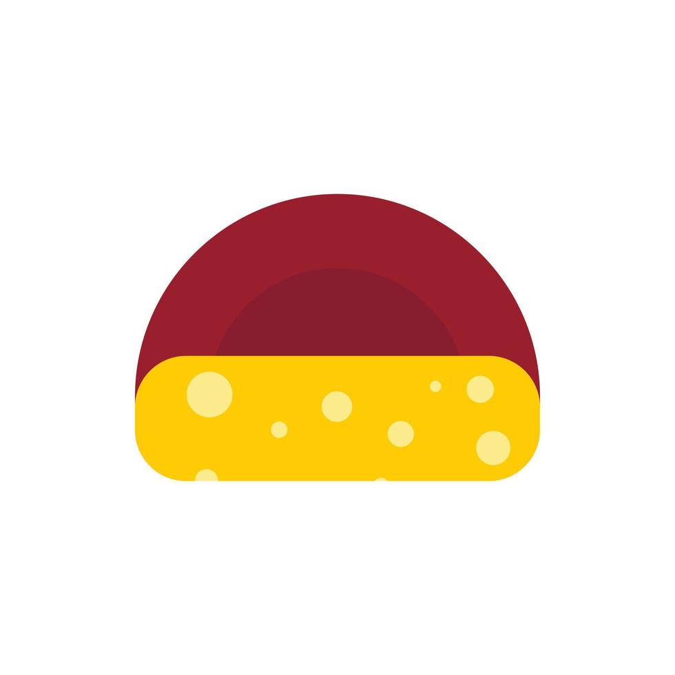 ícone de queijo em estilo simples vetor