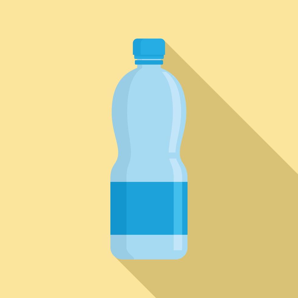 ícone de garrafa de água, estilo simples vetor