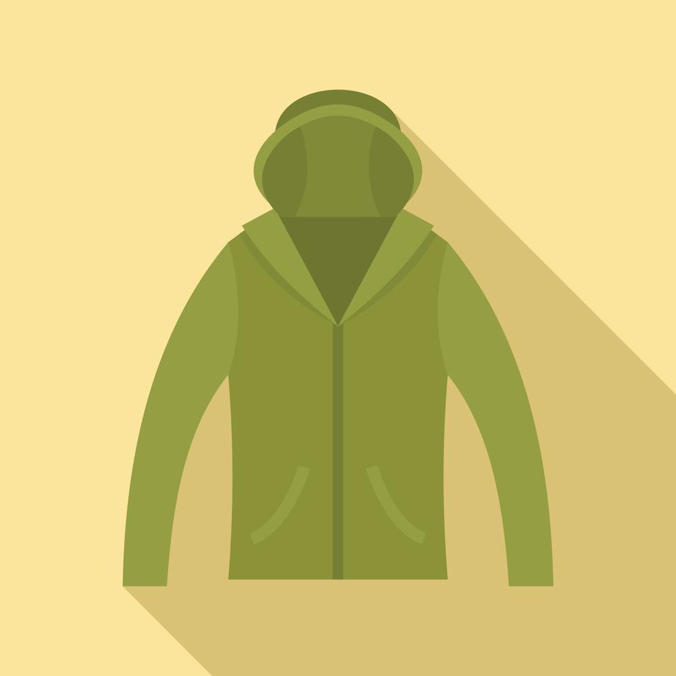 ícone de jaqueta de caça, estilo simples vetor