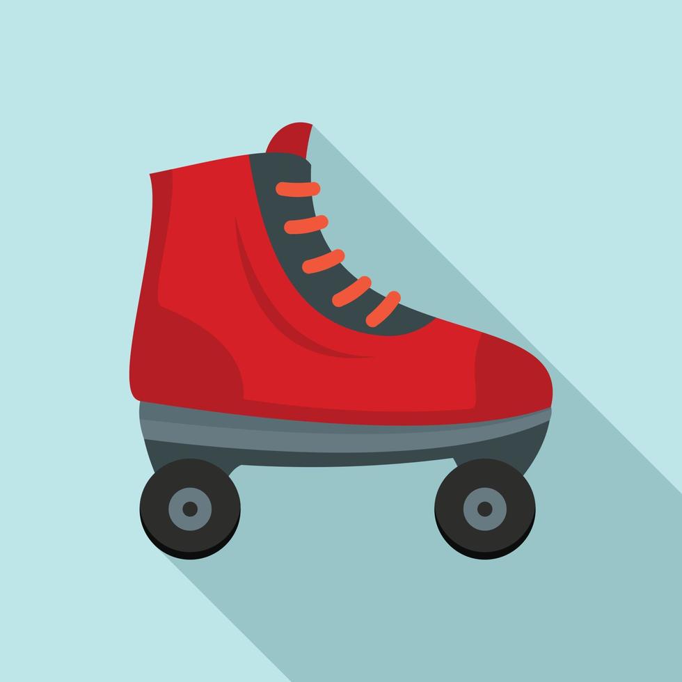 antigo ícone de patins, estilo simples vetor