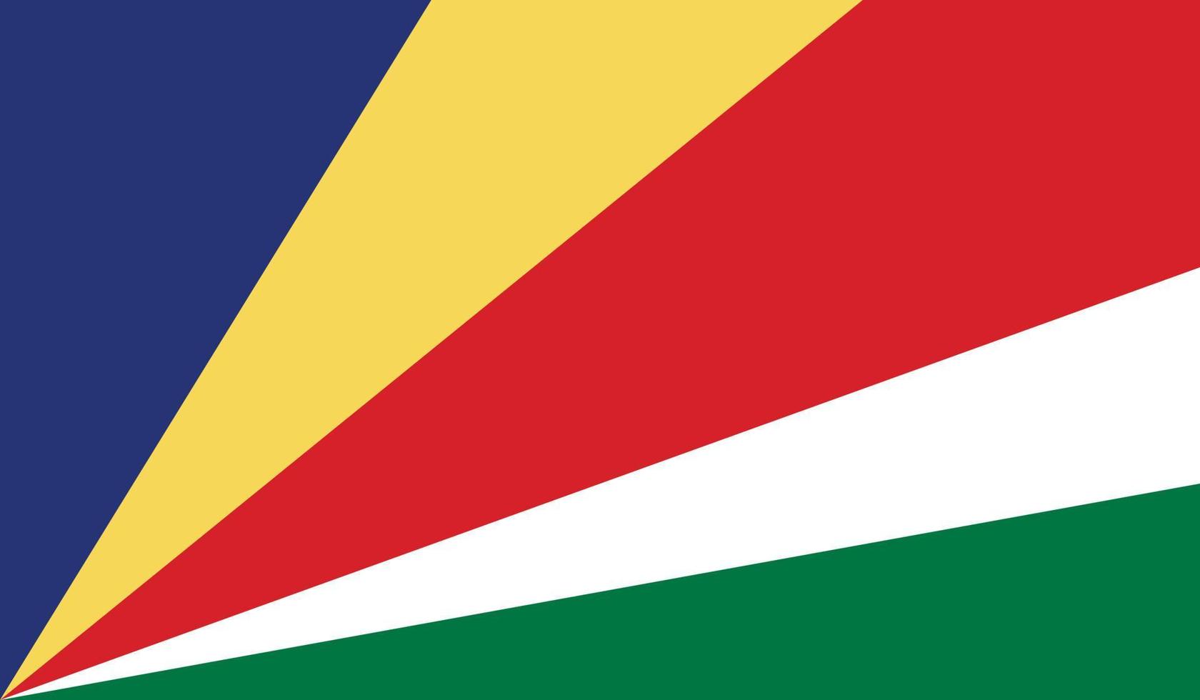 imagem da bandeira das seychelles vetor