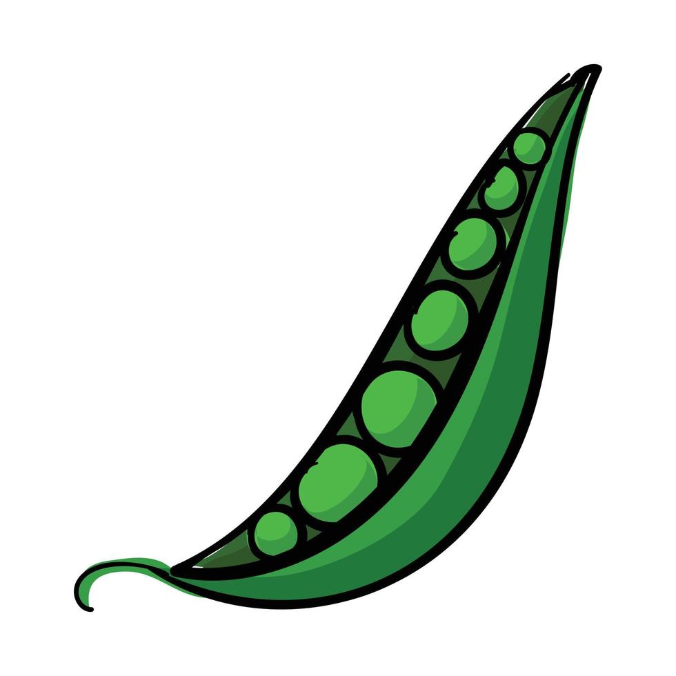 ícone de ervilhas, estilo cartoon vetor