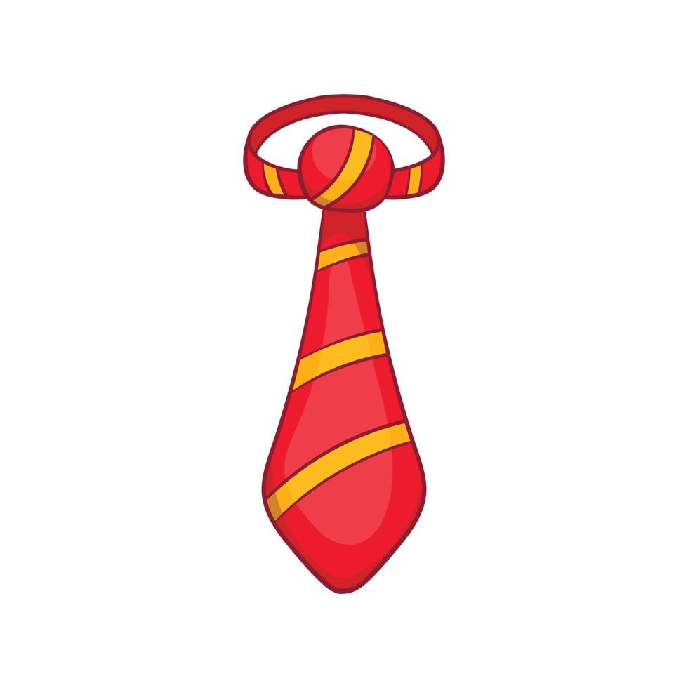 ícone de gravata clássica masculina, estilo cartoon vetor