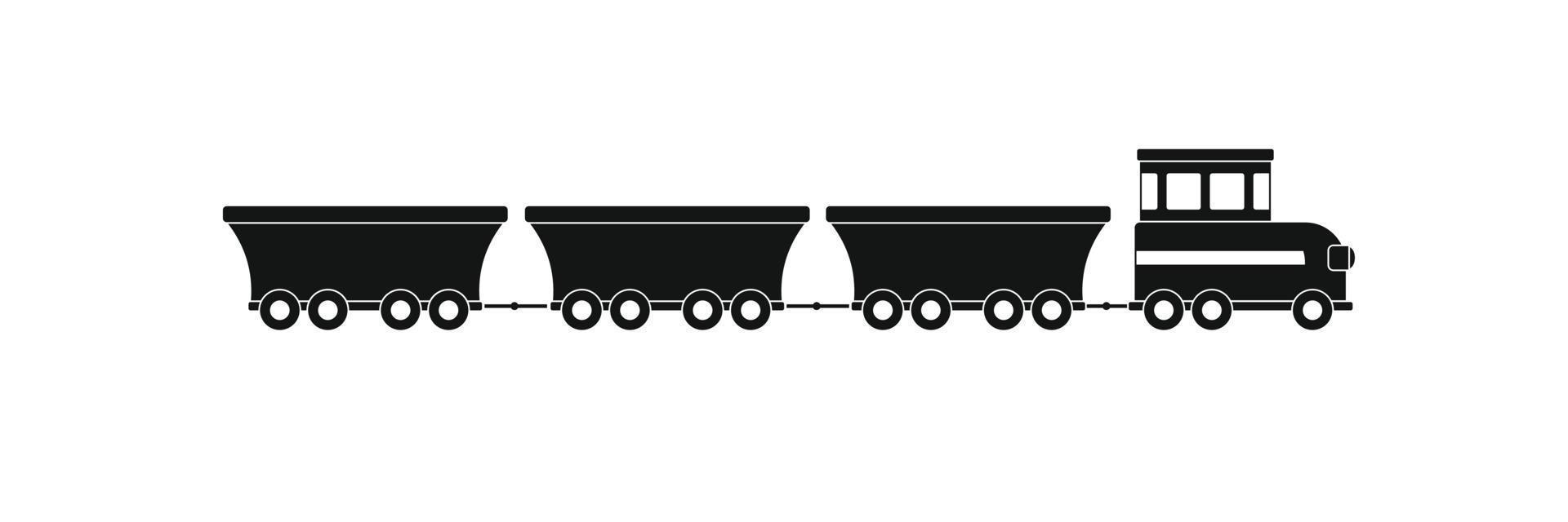 ícone de trem comercial, estilo simples. vetor
