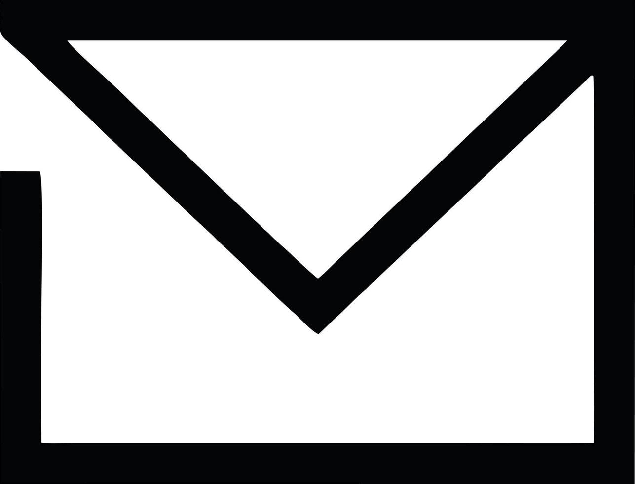 ícone de envelope em imagem vetorial preta, ilustração de envelope em preto sobre fundo branco, um design de envelope em um fundo branco vetor