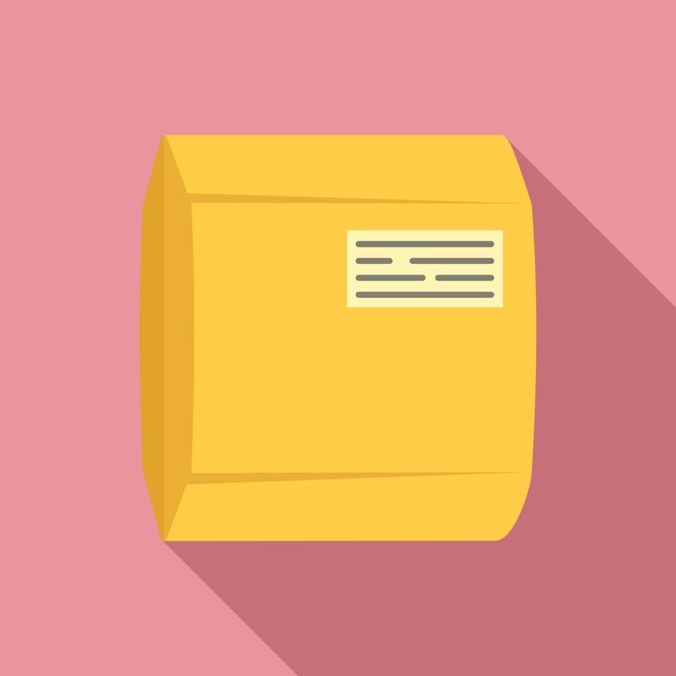 ícone do pacote de entrega, estilo simples vetor