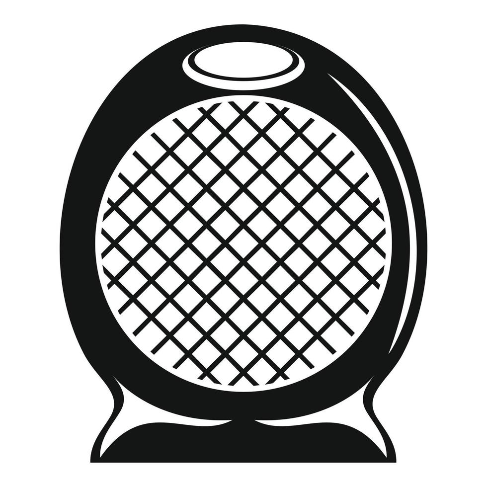 ícone do ventilador do aquecedor de ar doméstico, estilo simples vetor