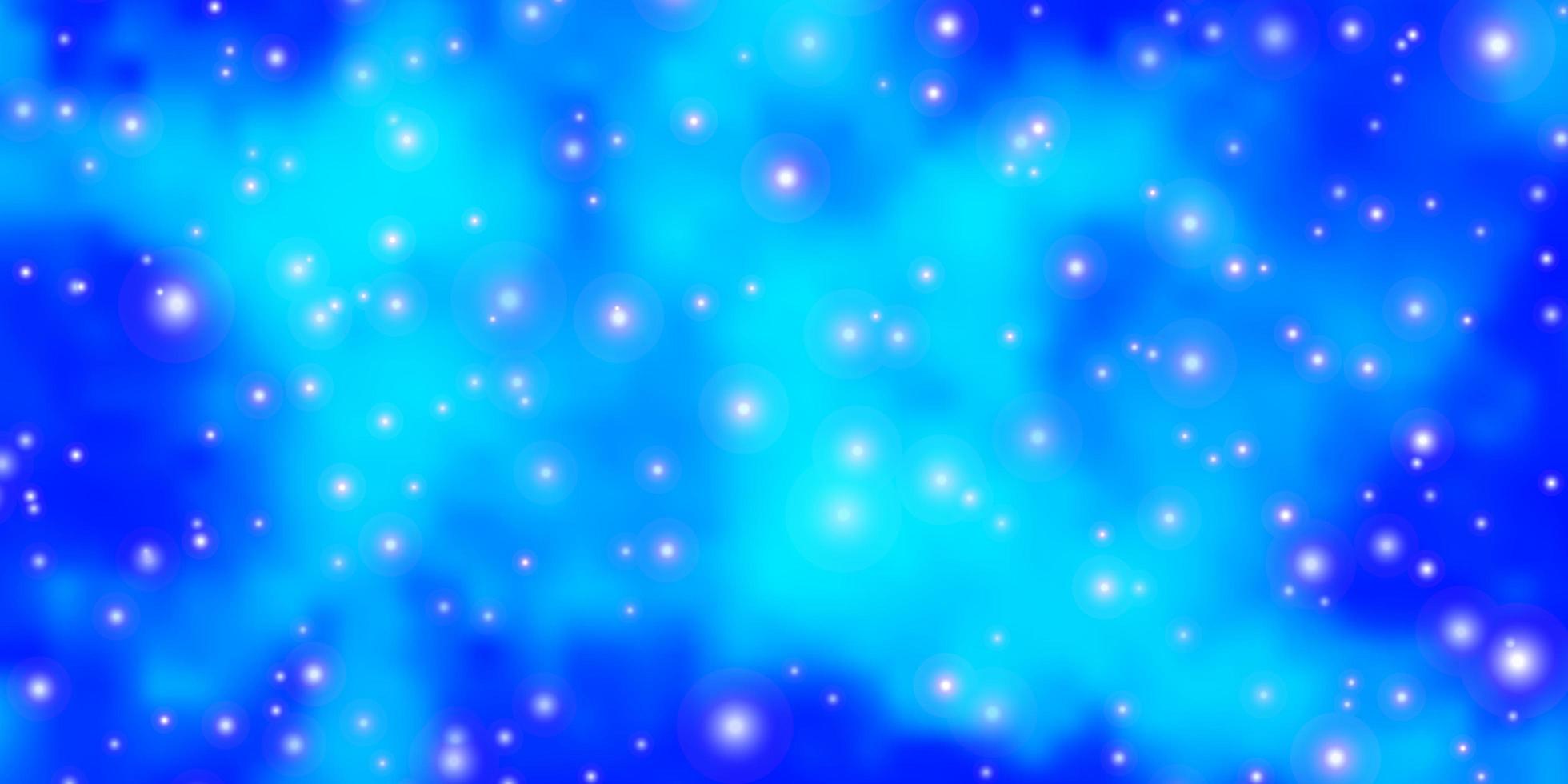 padrão de luz azul com estrelas abstratas. vetor