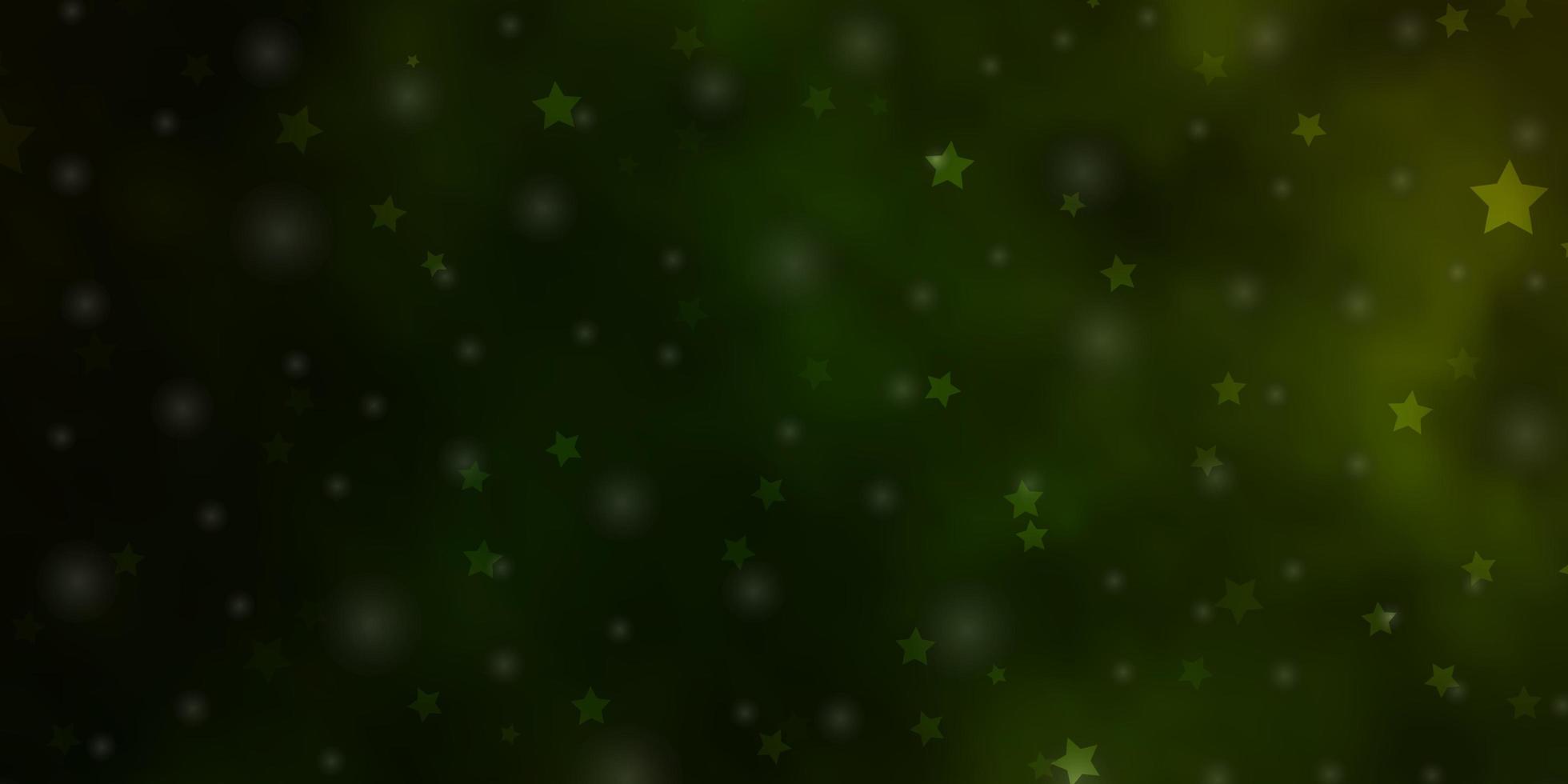 textura verde escura com belas estrelas. vetor