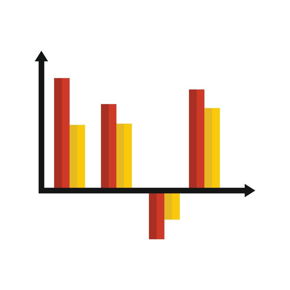 vetor de ícone de diagrama de negócios plano