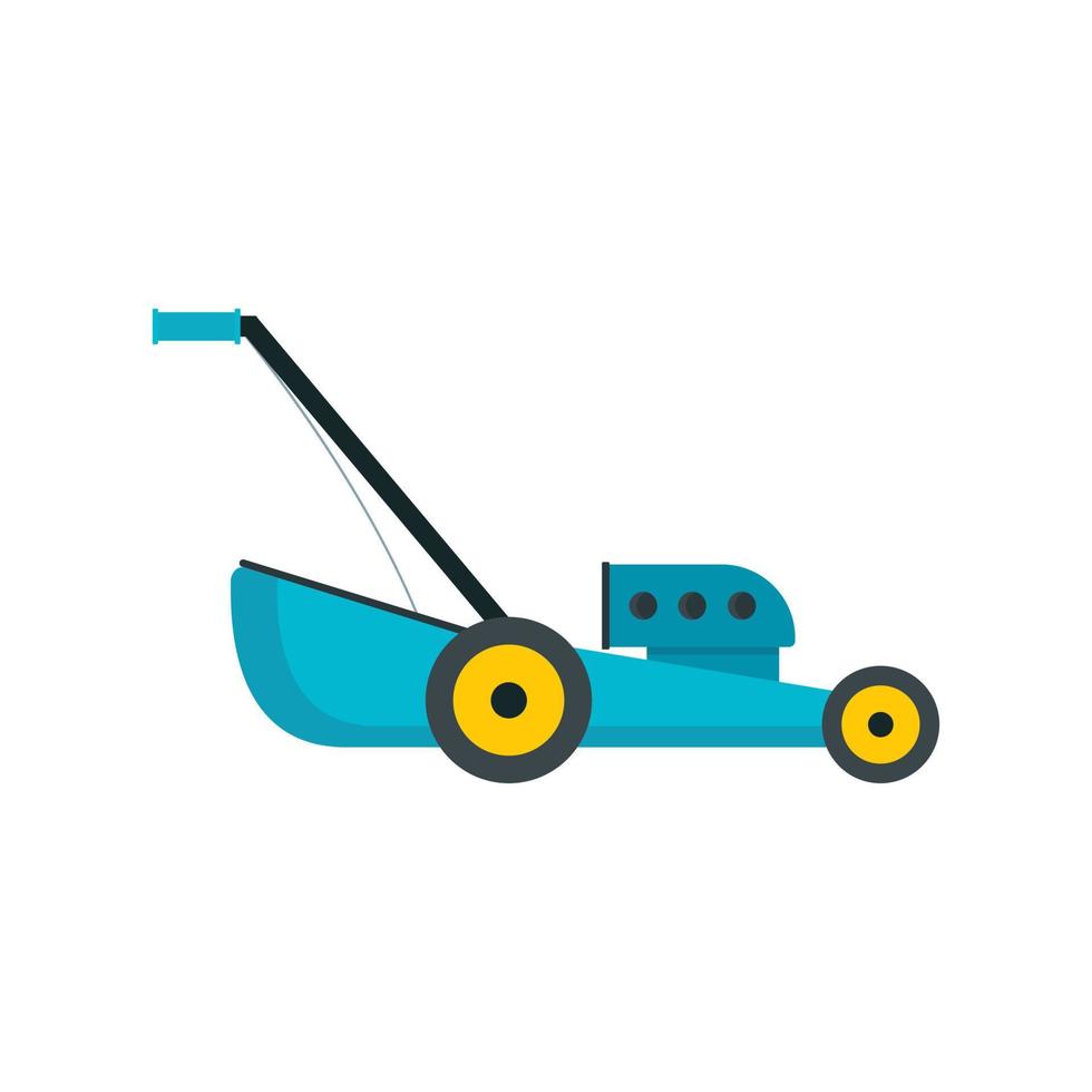 ícone de cortador de grama azul, estilo simples vetor