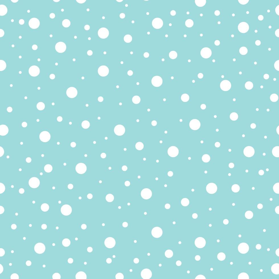 padrão perfeito de neve caindo sobre um fundo azul. ideal para têxteis, embalagens, scrapbooking. ilustração vetorial. vetor