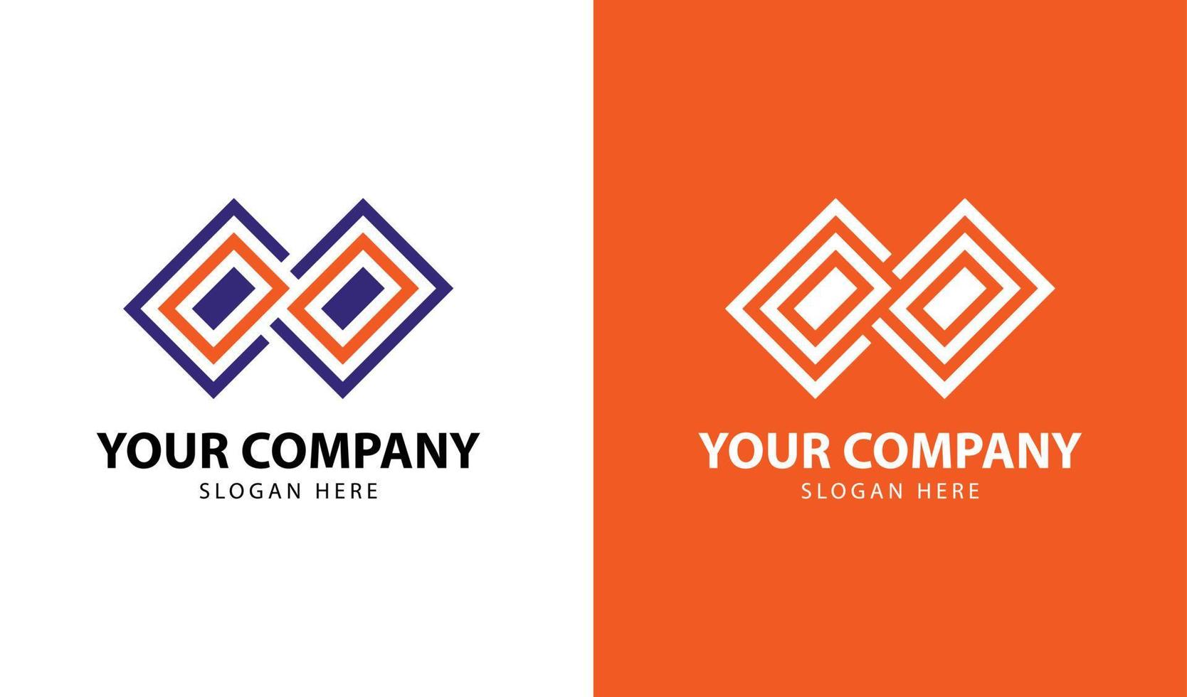 monograma abstrato do logotipo da empresa corporativa vetor
