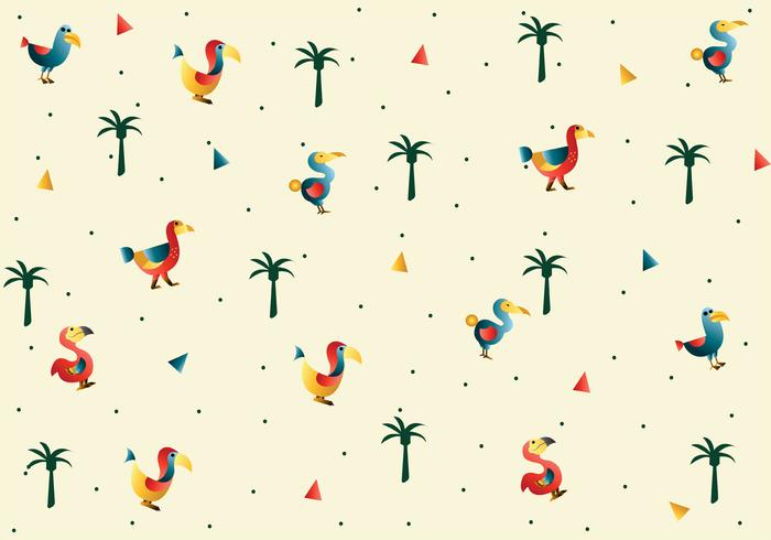 Dodo Pássaro Vector Pattern