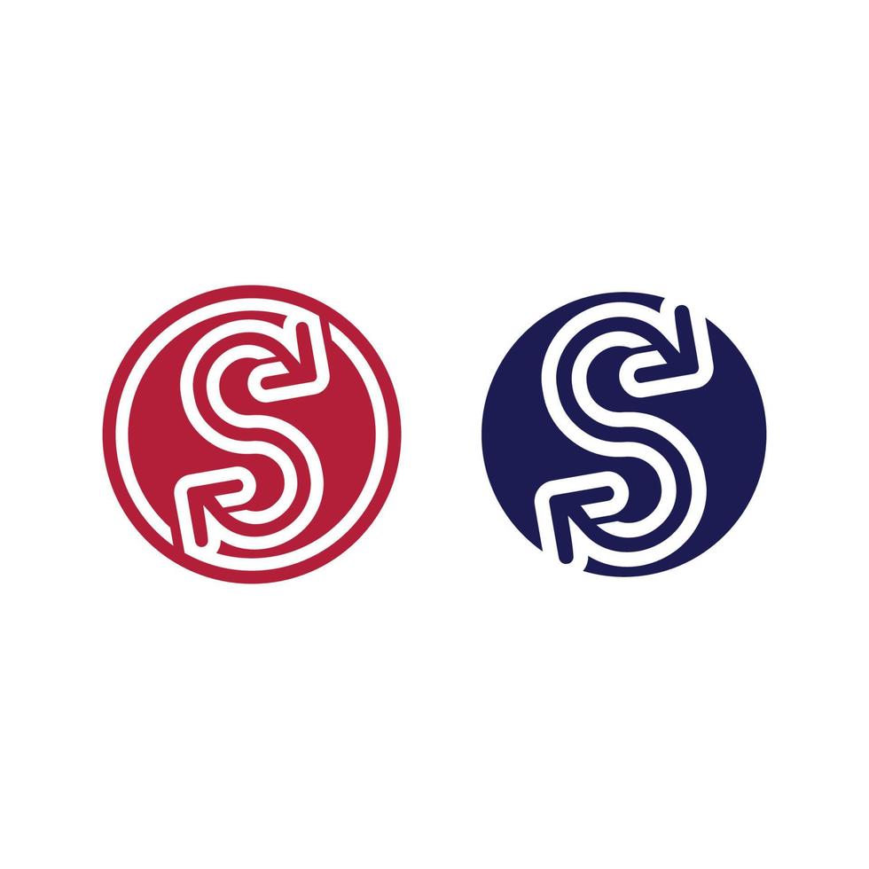 vetor de design de logotipo s de carta corporativa de negócios.