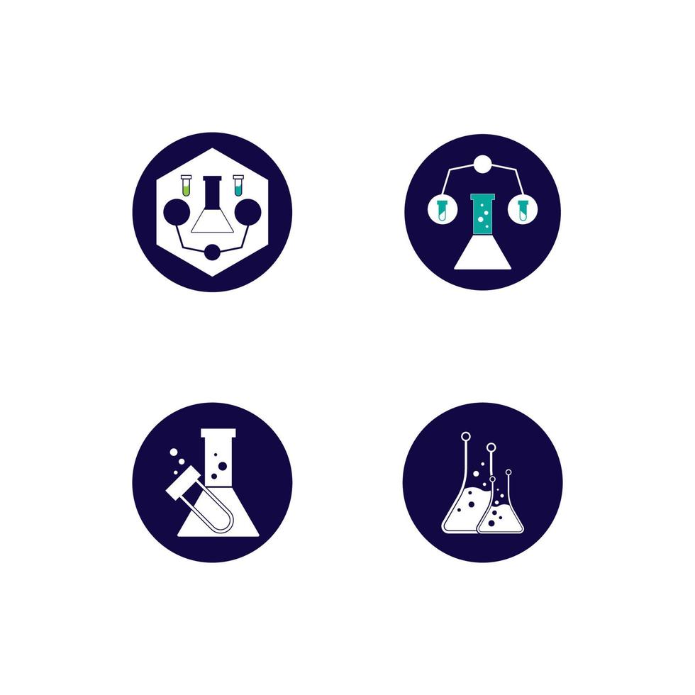 ilustração de modelo de vetor de logotipo de química