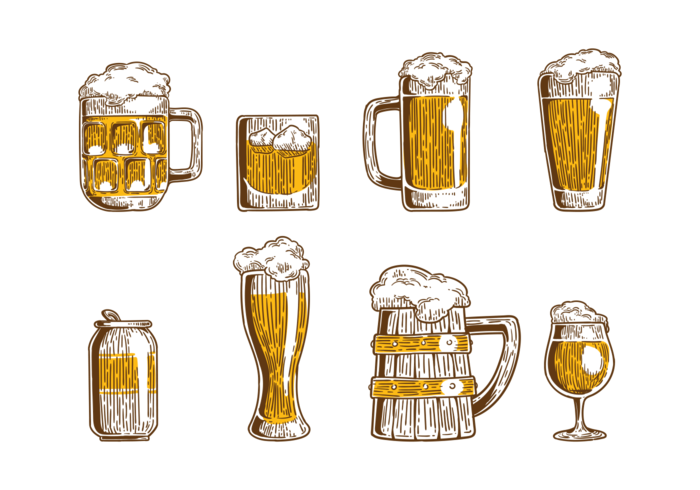 Vetor ícones da cerveja