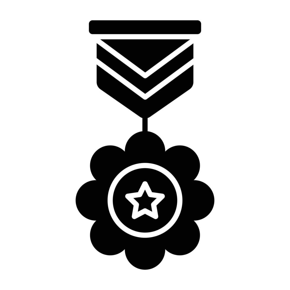 ícone de design moderno de medalha vetor