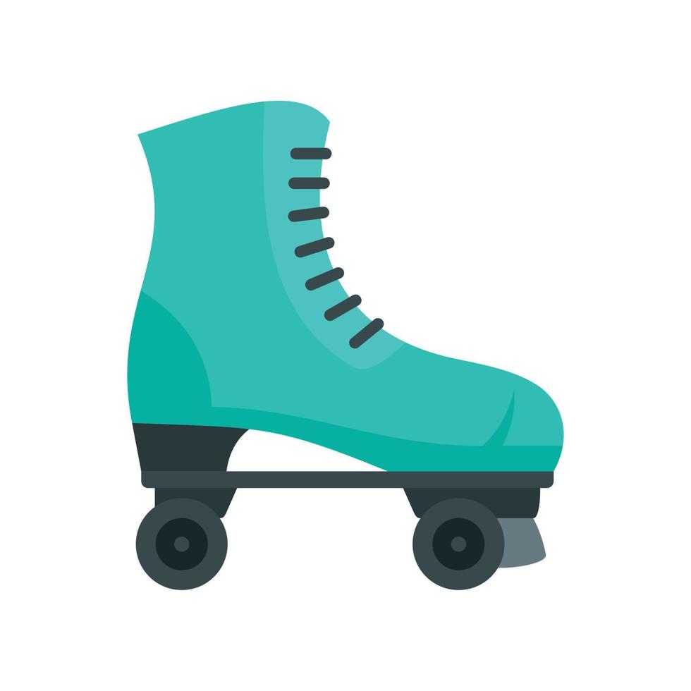 ícone de patins retrô, estilo simples vetor