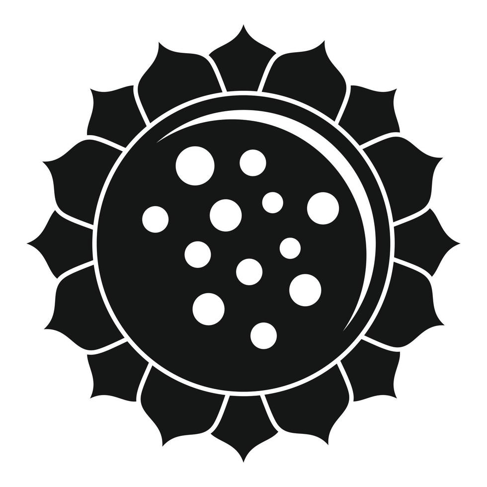 ícone de girassol de primavera, estilo simples vetor