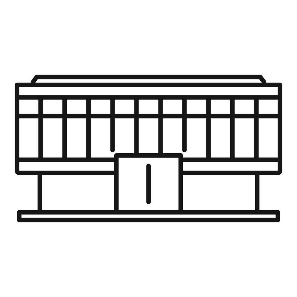 ícone de shopping de negócios de escritório, estilo de estrutura de tópicos vetor