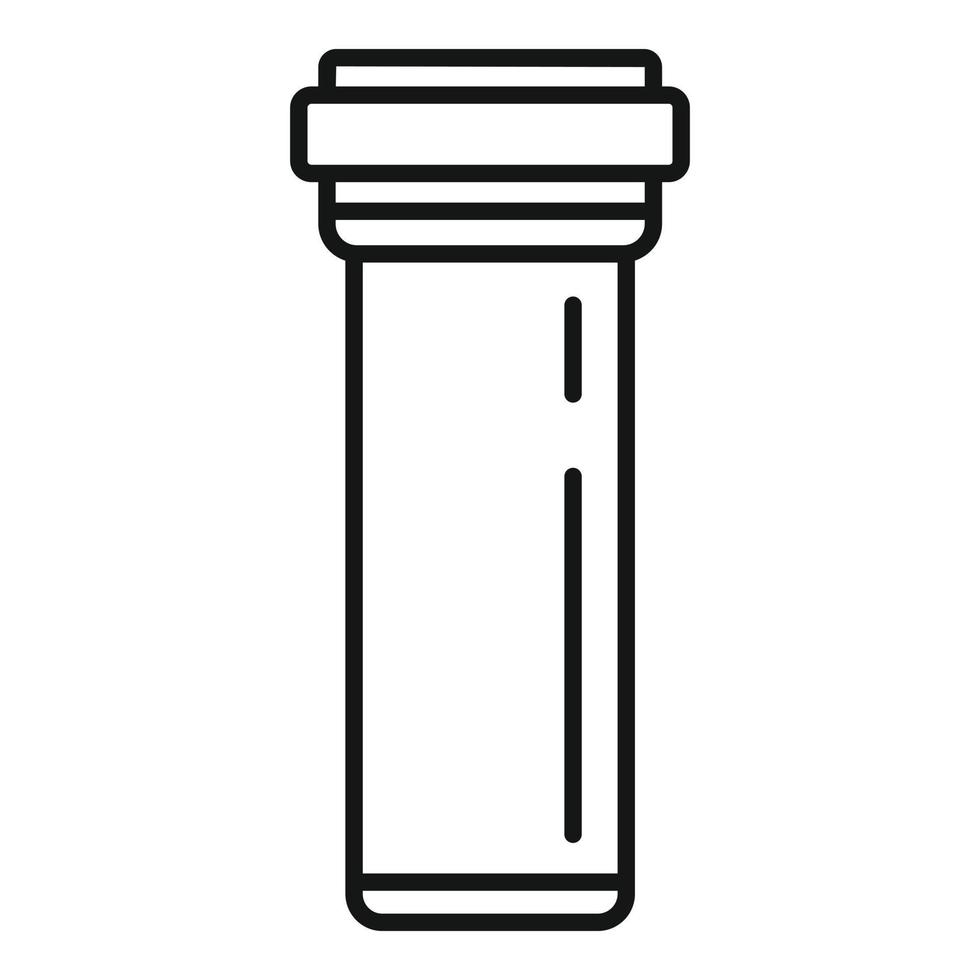 ícone de tubo de plástico de encanamento, estilo de estrutura de tópicos vetor