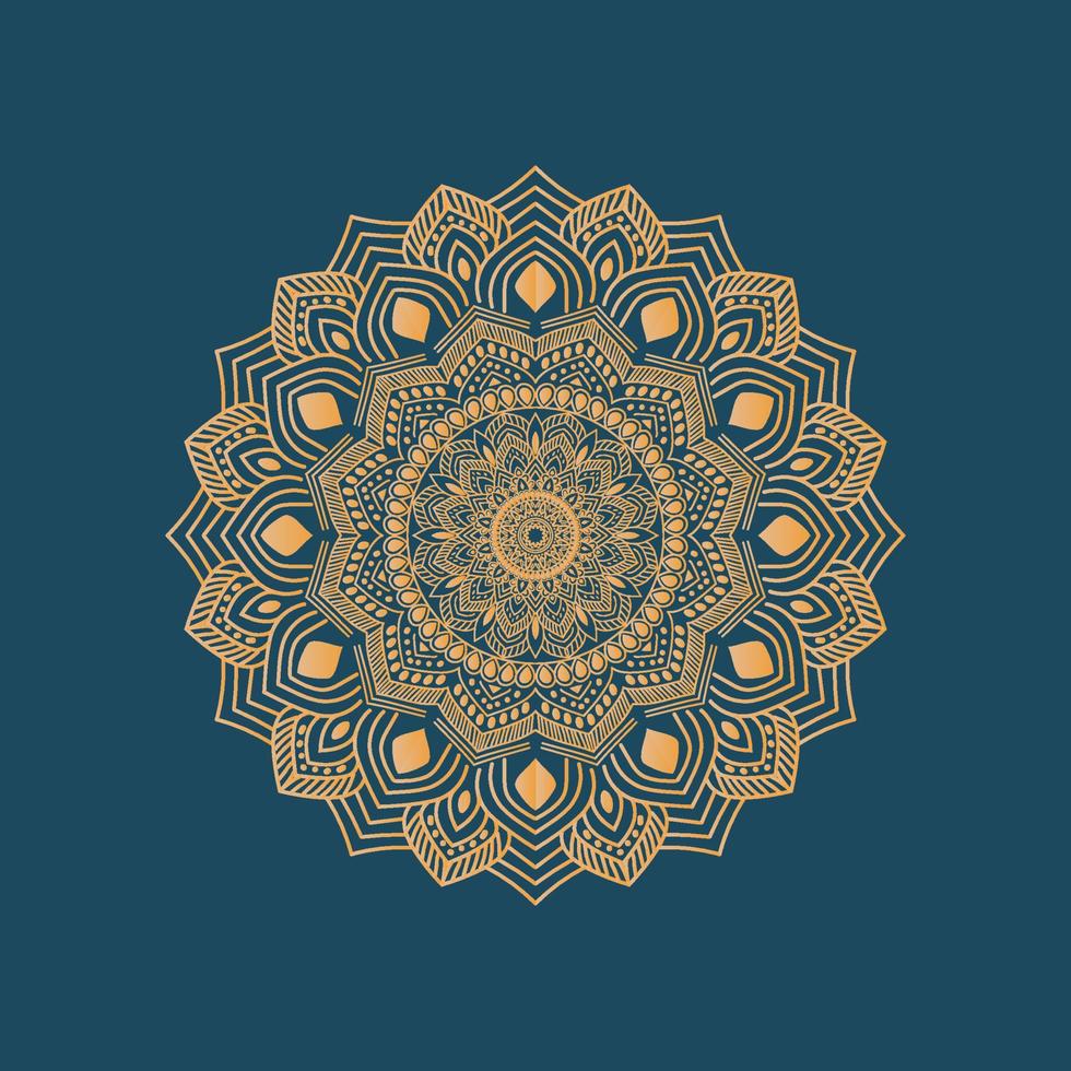 design de mandala de luxo vetor