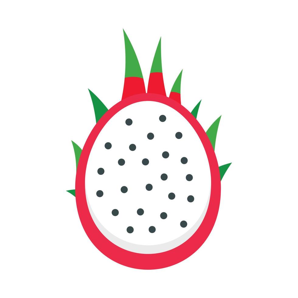 ícone de meia pitaya, estilo simples vetor