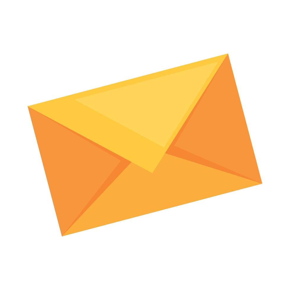 e-mail envelope amarelo vetor