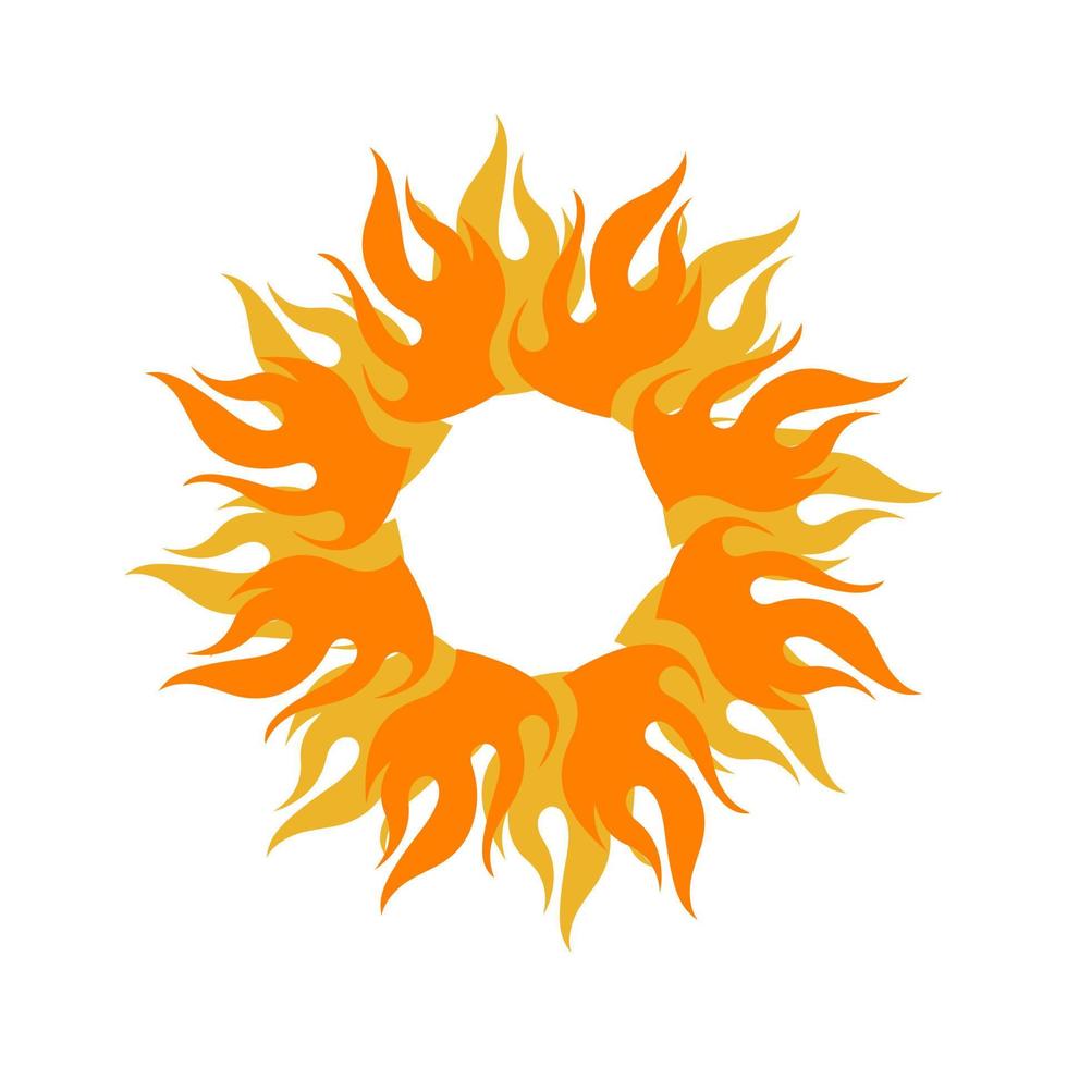 explosão de sol amarelo símbolo de estrela ícone de sol design de logotipo ilustração vetorial um elemento de luz do sol vetor