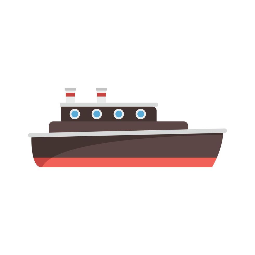 ícone de viagem de navio, estilo simples vetor