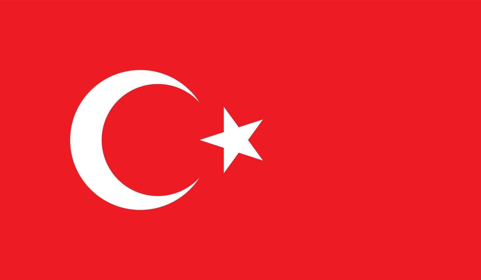 imagem da bandeira da turquia vetor