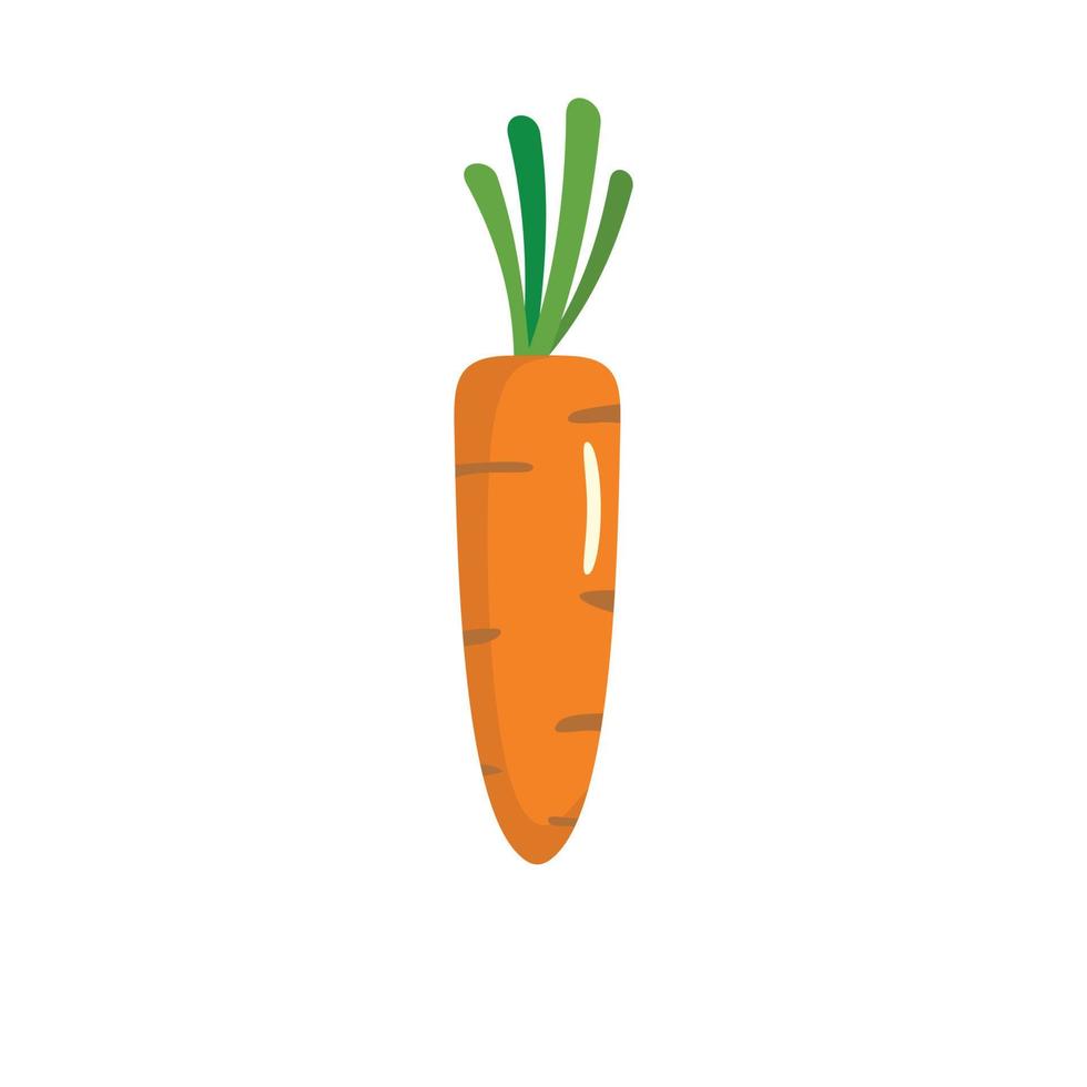 ícone de cenoura, estilo simples. vetor