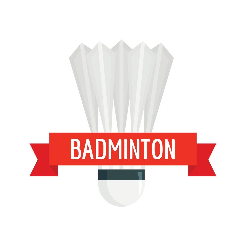 logotipo do esporte badminton, estilo simples vetor