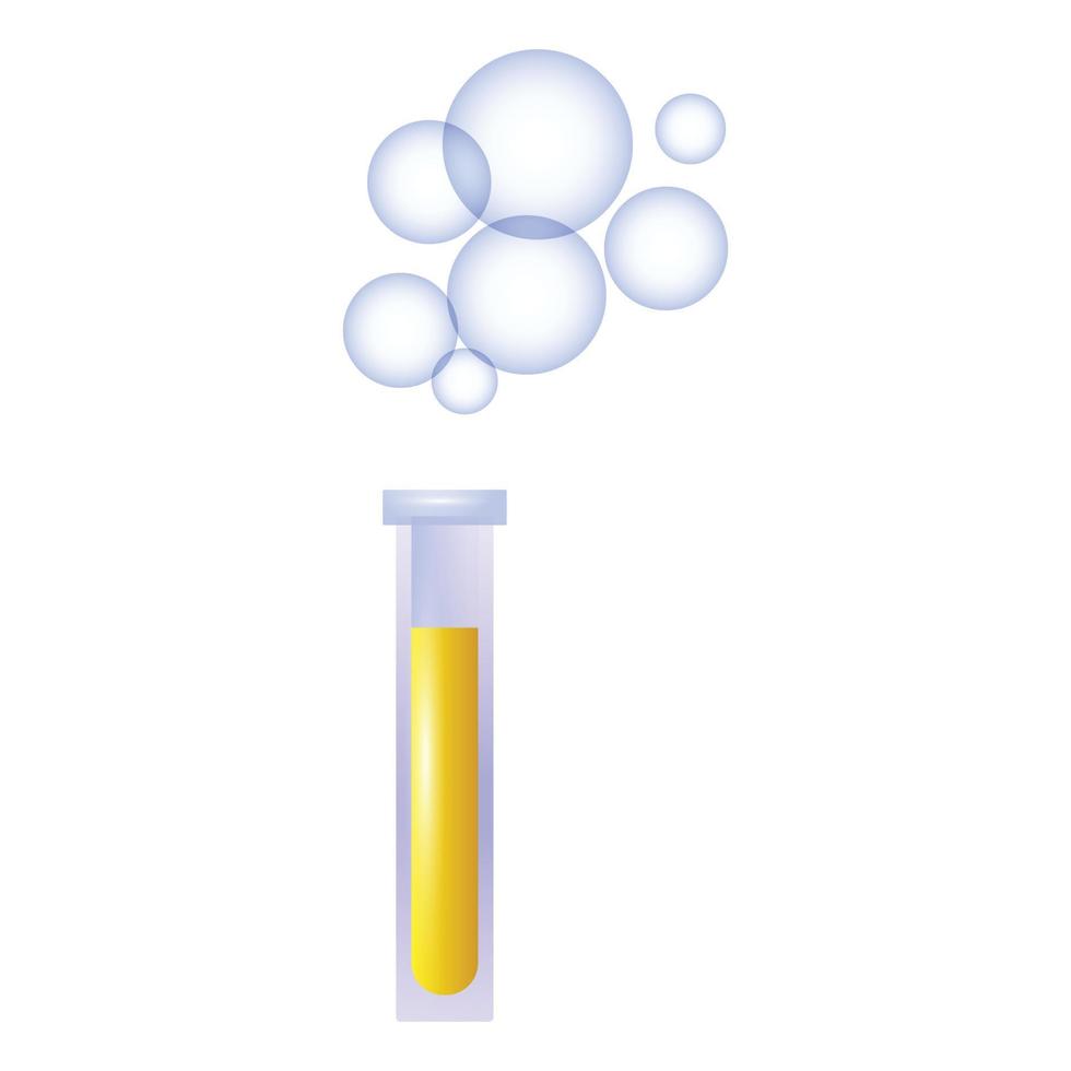 ícone de poção de tubo de ensaio, estilo cartoon vetor
